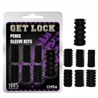 Penis Sleeve Kits Black Set