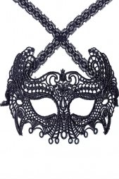 Mysterious Black Lace Masquerade Party Mask