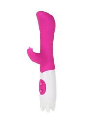 Pink Silicone Gel Double Headed Female Vibrator Massager 17.5 cm