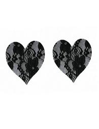 Sexy Black Lace Heart Shaped Nipple Cover
