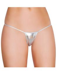 Silver Exotic Micro Shiny G String