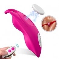 Remote Control 9-Speed Rose Red Color Silicone Vibrator for Pant