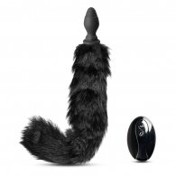 10 Speeds Black Tail Remote Control Rechargeable Vibrating Butt