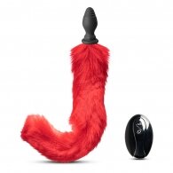 10 Speeds Red Tail Remote Control Rechargeable Vibrating Butt Pl