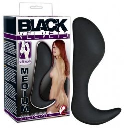 You2Toys Silicone Butt Plug Black 7cm